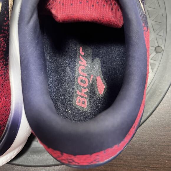 Brooks Ghost 16 Womens Sz 9.5B Peacoat Raspberry Lace Up Athletic Running Shoes - Picture 6 of 10